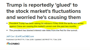 trump and stock market fluctuations