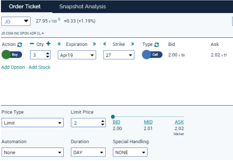 jd come snapshot analysis