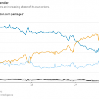 Amazon delivery share chart